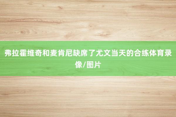 弗拉霍维奇和麦肯尼缺席了尤文当天的合练体育录像/图片