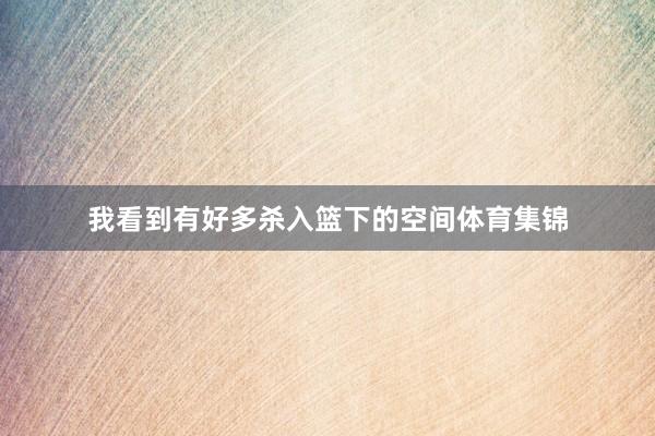 我看到有好多杀入篮下的空间体育集锦