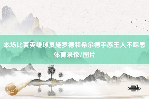 本场比赛英雄球员施罗德和希尔德手感王人不睬思体育录像/图片