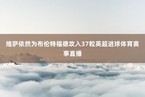 维萨依然为布伦特福德攻入37粒英超进球体育赛事直播