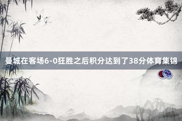 曼城在客场6-0狂胜之后积分达到了38分体育集锦