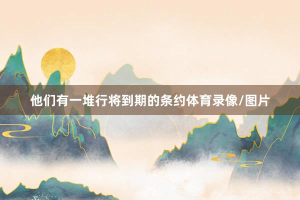 他们有一堆行将到期的条约体育录像/图片