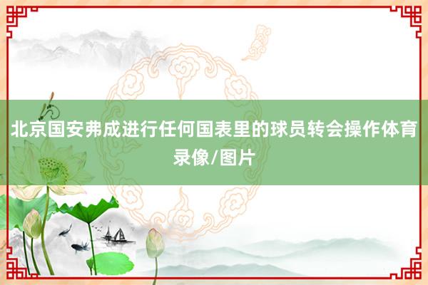 北京国安弗成进行任何国表里的球员转会操作体育录像/图片