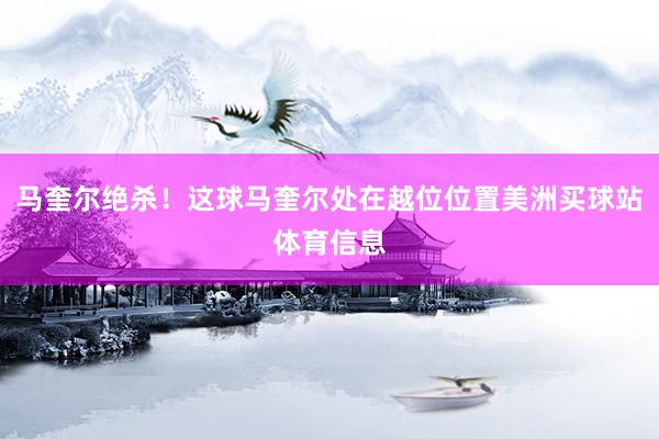 马奎尔绝杀！这球马奎尔处在越位位置美洲买球站体育信息