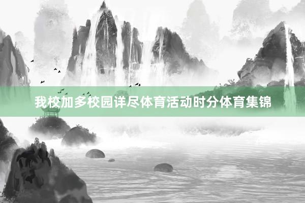 我校加多校园详尽体育活动时分体育集锦