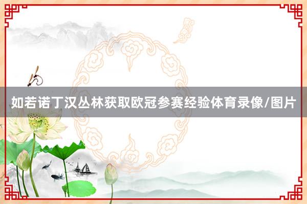 如若诺丁汉丛林获取欧冠参赛经验体育录像/图片