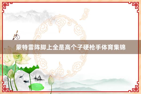 蒙特雷阵脚上全是高个子硬枪手体育集锦