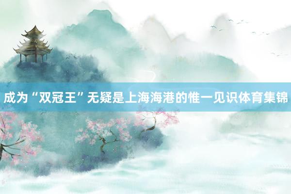成为“双冠王”无疑是上海海港的惟一见识体育集锦