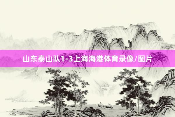 山东泰山队1-3上海海港体育录像/图片