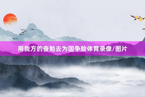 用我方的奋勉去为国争脸体育录像/图片