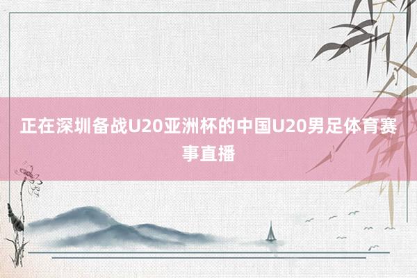 正在深圳备战U20亚洲杯的中国U20男足体育赛事直播