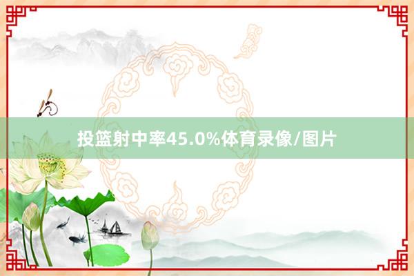 投篮射中率45.0%体育录像/图片