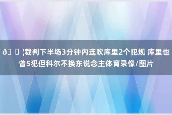 😦裁判下半场3分钟内连吹库里2个犯规 库里也曾5犯但科尔不换东说念主体育录像/图片