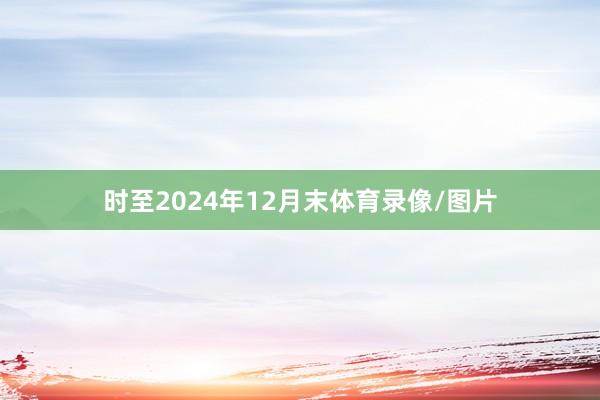 时至2024年12月末体育录像/图片