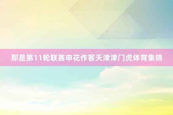 那是第11轮联赛申花作客天津津门虎体育集锦