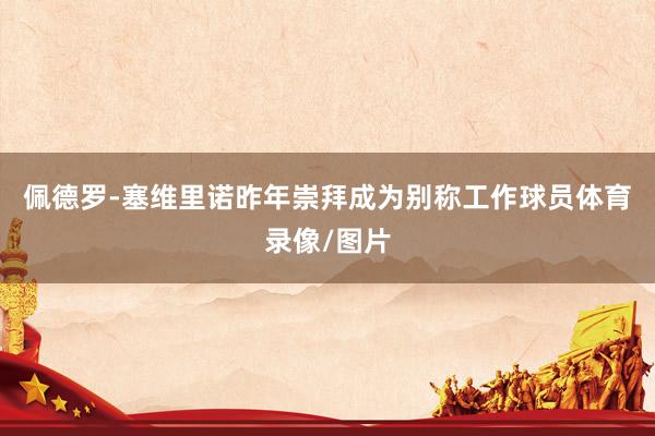 佩德罗-塞维里诺昨年崇拜成为别称工作球员体育录像/图片
