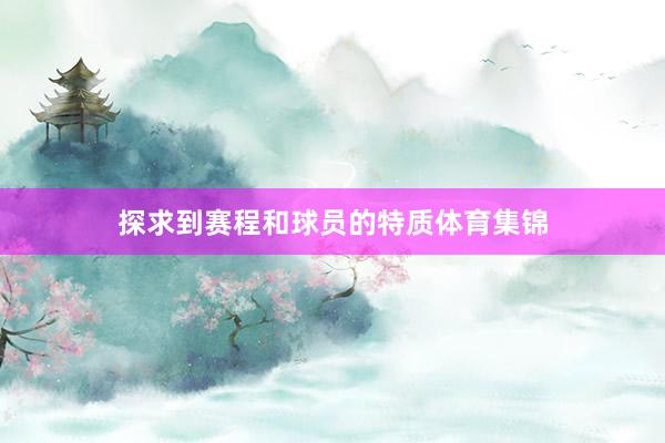 探求到赛程和球员的特质体育集锦