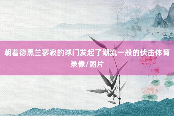 朝着德黑兰寥寂的球门发起了潮流一般的伏击体育录像/图片