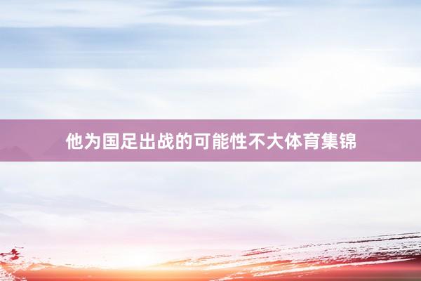 他为国足出战的可能性不大体育集锦
