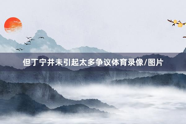 但丁宁并未引起太多争议体育录像/图片