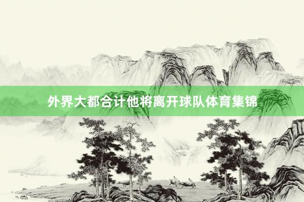 外界大都合计他将离开球队体育集锦