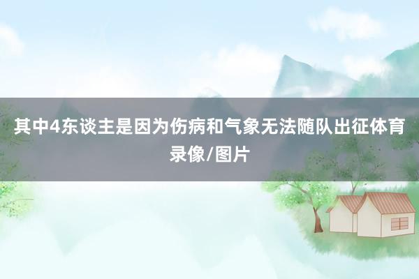 其中4东谈主是因为伤病和气象无法随队出征体育录像/图片