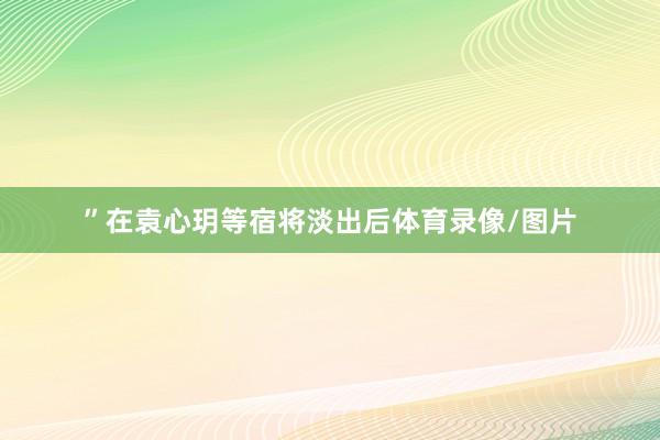 ”在袁心玥等宿将淡出后体育录像/图片