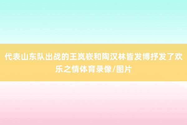 代表山东队出战的王岚嵚和陶汉林皆发博抒发了欢乐之情体育录像/图片