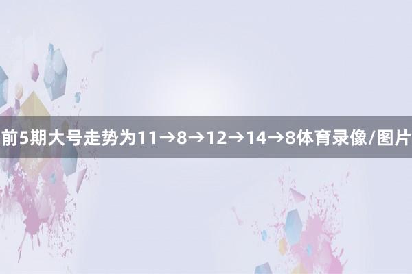 前5期大号走势为11→8→12→14→8体育录像/图片