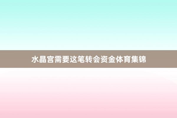 水晶宫需要这笔转会资金体育集锦
