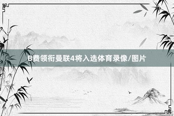 B费领衔曼联4将入选体育录像/图片