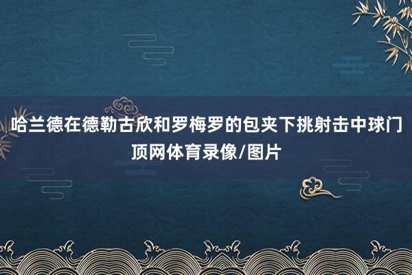 哈兰德在德勒古欣和罗梅罗的包夹下挑射击中球门顶网体育录像/图片