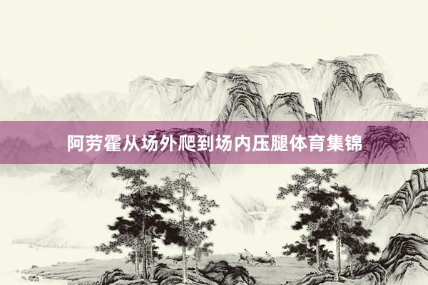 阿劳霍从场外爬到场内压腿体育集锦