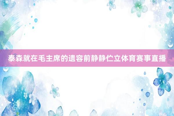 泰森就在毛主席的遗容前静静伫立体育赛事直播