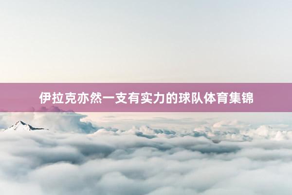 伊拉克亦然一支有实力的球队体育集锦