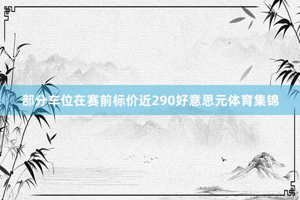 部分车位在赛前标价近290好意思元体育集锦